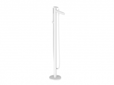 Grindinis vonios maišytuvas Ravak Spring SG 080.10, baltas matinis,  potinkinė dalis R-box į komplektą neįeina 